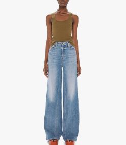 Clearance Mother Jean Wide Leg The Enchanter Heel Free & Wild