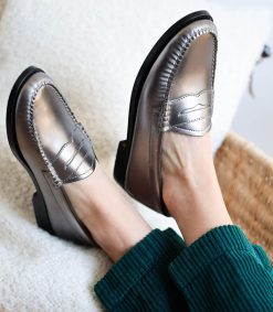 Hot G.H. Bass & Co. Mocassins Weejun Penny Loafer Argent