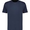 Hot Wool&Co Tee-Shirt Homme A Col Rond Bleu