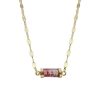 Hot 5 Octobre Collier Bess Tourmaline Rose