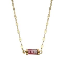 Hot 5 Octobre Collier Bess Tourmaline Rose