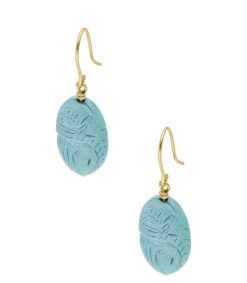 Wholesale Aurélie Bidermann Boucles D'Oreilles Scarabee Turquoise