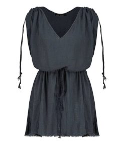 Online Maison Saint Julien Robe Courte Alexandrie Bleu Nuit