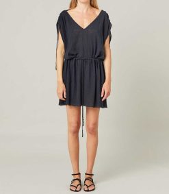 Online Maison Saint Julien Robe Courte Alexandrie Bleu Nuit