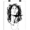 New Image Republic Affiche Portrait M7 Jim Morrison Noir&Blanc 56 X 76 Cm