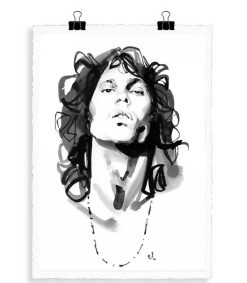 New Image Republic Affiche Portrait M7 Jim Morrison Noir&Blanc 56 X 76 Cm