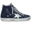 Best Golden Goose Baskets Francy Classic Cuir Suede Marine