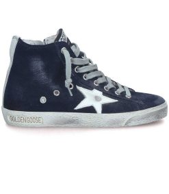 Best Golden Goose Baskets Francy Classic Cuir Suede Marine