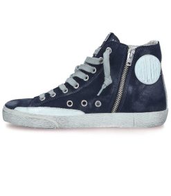 Best Golden Goose Baskets Francy Classic Cuir Suede Marine