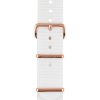 Hot Briston Bracelet De Montre Special Nato Blanc, Boucle En Acier Or Rose 245Mm