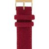 New Briston Bracelet De Montre Interchangeable Flanelle Bordeaux / Or Jaune