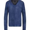 Wholesale Avant Toi Pull En Maille Col V Blue Navy