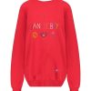 Best We Are One Project Sweat-Shirt Vintage Brode Jane De Boy Rouge