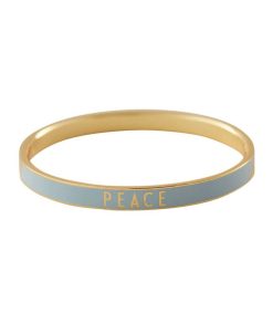 Online Design Letters Bracelet Candy Word Peace Light Blue