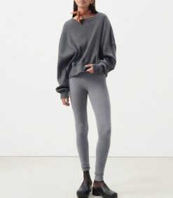 Hot American Vintage Sweat-Shirt Piwik Anthracite Chine