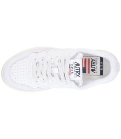 Clearance Autry Baskets Open Low Leat White