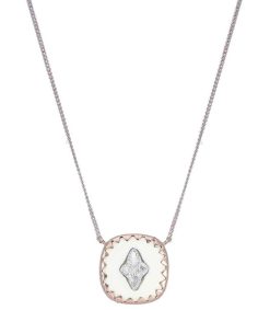 Clearance Pascale Monvoisin Collier Pierrot N° 2 Blanc Et Diamants