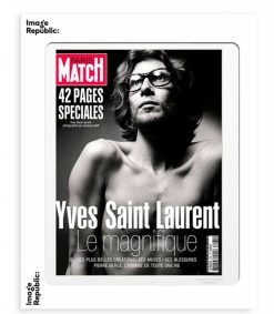 Hot Image Republic Affiche Paris Match Yves Saint-Laurent 56 X 76 Cm