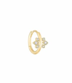 Clearance Stone Paris Mini Creole Nude Or Jaune Et Diamants