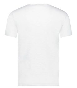 Wholesale American Vintage Tee-Shirt A Manches Courtes Et Col Rond Homme Bysapick Blanc