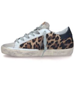 Online Golden Goose Baskets Super-Star Cuir Horsy Leopard