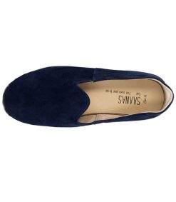 Best Saanas Mocassins Saanas Classique Homme Cuir Suede Bleu Marine