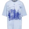 Best 6397 Tee-Shirt A Rayures Ny Big T Bleu Et Blanc