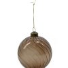 Hot House Doctor Set De 4 Boules De Noel Fluted Et Ambre