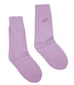 Wholesale Love Stories Chaussettes Rib Socks Purple