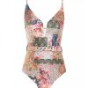 Online Zimmermann Maillot De Bain Une Piece Devi Plunge V Wire