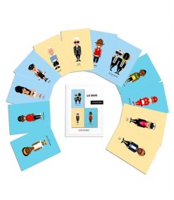 Online Image Republic Lot De 12 Cartes Postales "Pop Culture" Le Duo