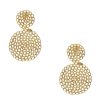 Online Gas Bijoux Boucles D'Oreille Onde Gourmette Dore