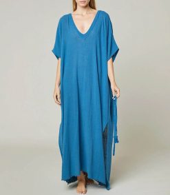 New Maison Saint Julien Robe Kaftan Palma De Mallorca Petrole