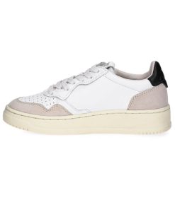 Hot Autry Baskets Medalist Low Daim Et Cuir White/Black