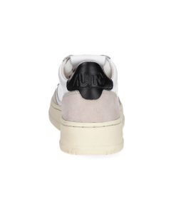 Hot Autry Baskets Medalist Low Daim Et Cuir White/Black