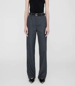 Online Anine Bing Pantalon Tailleur Drew Grey Pinstripe