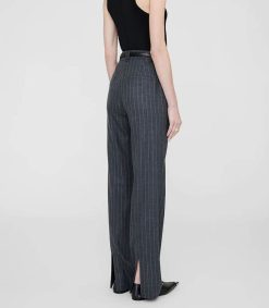 Online Anine Bing Pantalon Tailleur Drew Grey Pinstripe