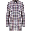 Clearance Marant Étoile Robe A Carreaux Liliane Bleu