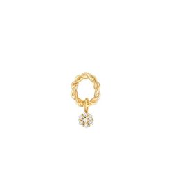 New Stone Paris Boucle D'Oreille Puce Dunaway Or Jaune Et Diamants