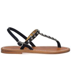 Online K.Jacques Sandales Valeriepyr Cuir Noir