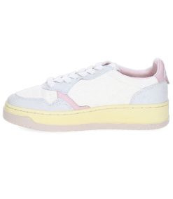 Online Autry Baskets Medalist Low Velours Cotele Gris/Rose