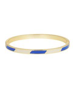 Online Design Letters Bracelet Stripes Cobalt White