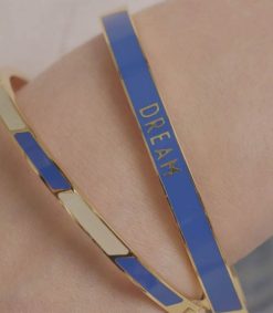 Online Design Letters Bracelet Stripes Cobalt White