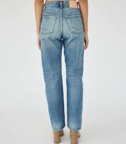 Best Moussy Vintage Jean Mckellar Wide Straight Selvedge Blue