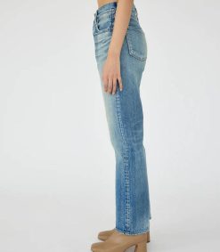 Best Moussy Vintage Jean Mckellar Wide Straight Selvedge Blue