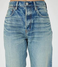 Best Moussy Vintage Jean Mckellar Wide Straight Selvedge Blue