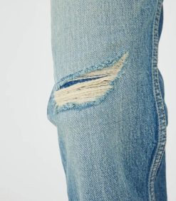 Best Moussy Vintage Jean Mckellar Wide Straight Selvedge Blue