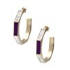 Best Isabel Marant Boucles D'Oreilles A Design Octogonal Plum