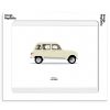 Clearance Image Republic Affiche Le Duo Voiture Renault 4L Beige 40 X 50 Cm