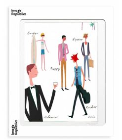 Online Image Republic Affiche Wlpp "La Mens Fashion" 40 X 50 Cm